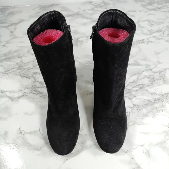 Suede Boot Vince Ridley Boot Vince Ridley Black Suede Booties Size